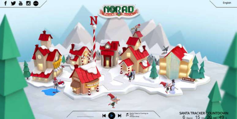 Acompanhe o trenó do Papai Noel em tempo real pelo Google