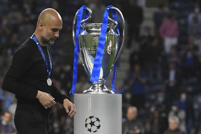 City perdeu a final da Champions (Foto: PIERRE-PHILIPPE MARCOU / POOL / AFP)