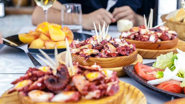 'Pulpo a la Gallega' &eacute; um prato espanhol comum