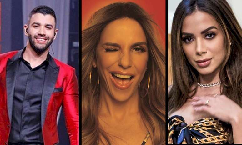 Fotos: Reprodu&ccedil;&atilde;o | @gusttavolima | @ivetesangalo | @anitta