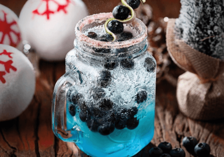 Guia da Cozinha - Drink Blue Christmas para o Natal