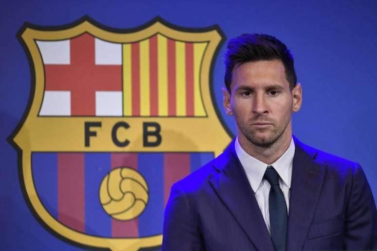 Ano do Barcelona ficou marcado pela saída de Lionel Messi (Foto: PAU BARRENA / AFP)