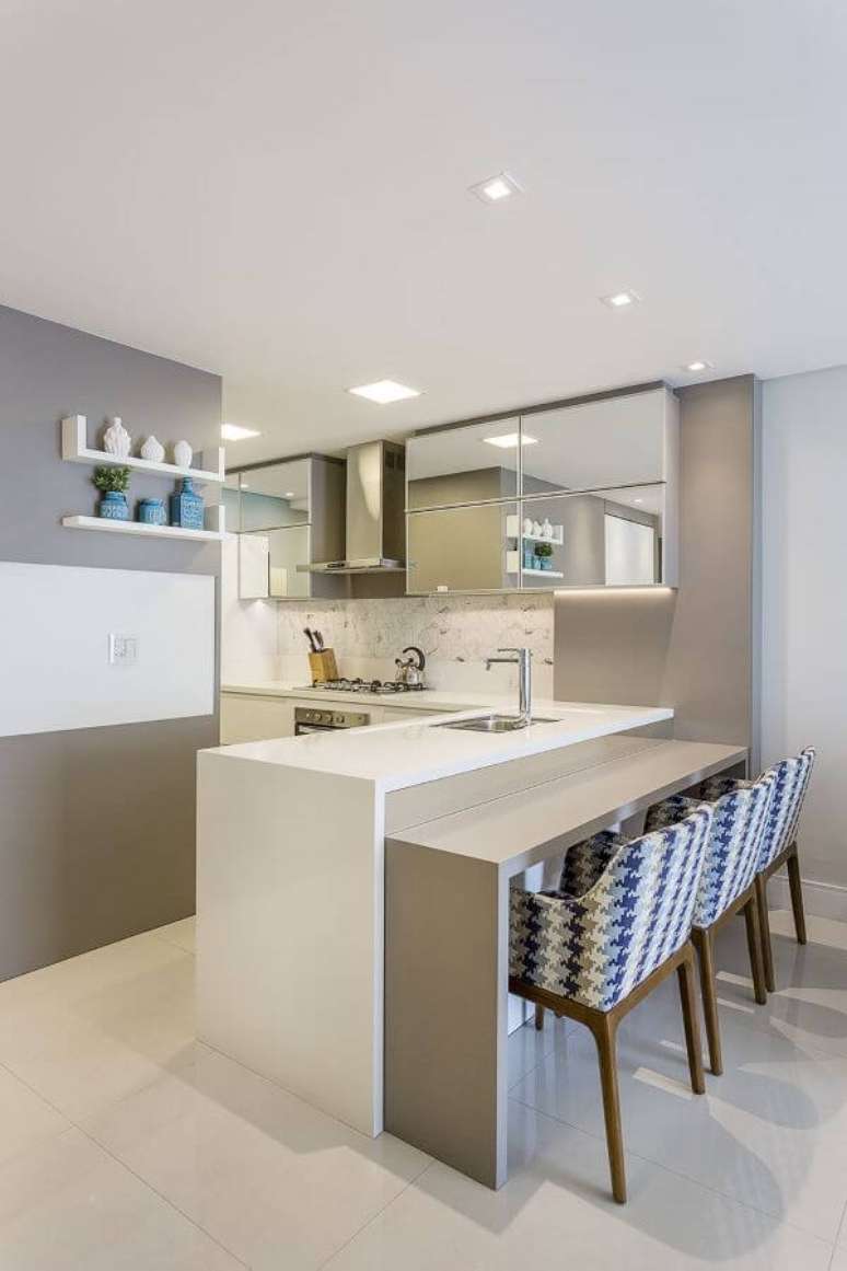 53. Mesa de granito claro e branco &ndash; Foto Homify