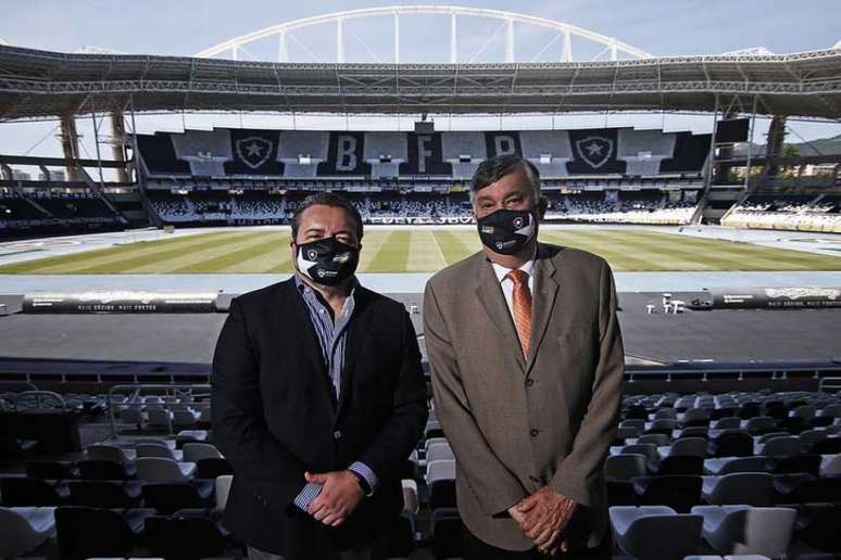 Jorge Braga, CEO do Botafogo, ao lado de Durcesio Mello, presidente do clube (Foto: Vitor Silva/Botafogo)