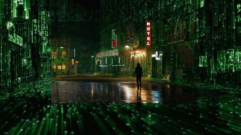 A matrix &eacute; constru&iacute;da por um c&oacute;digo de computadores