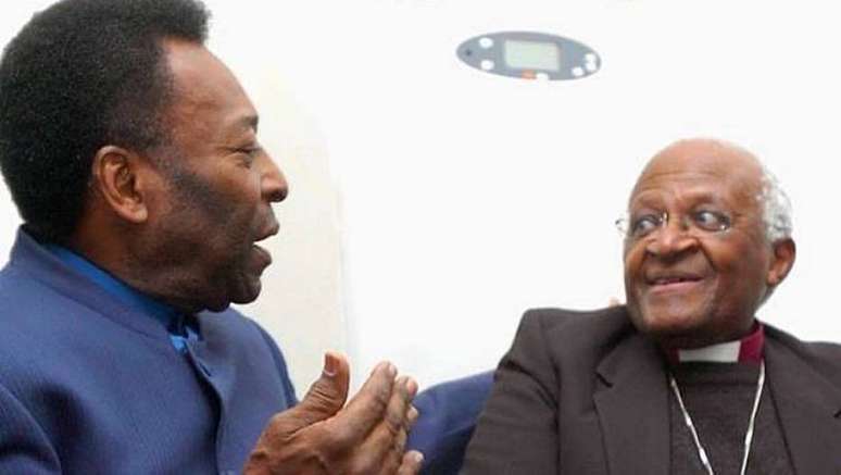 Pelé se despede de Desmond Tutu: 'Líder inspirador que lutou contra o racismo'.