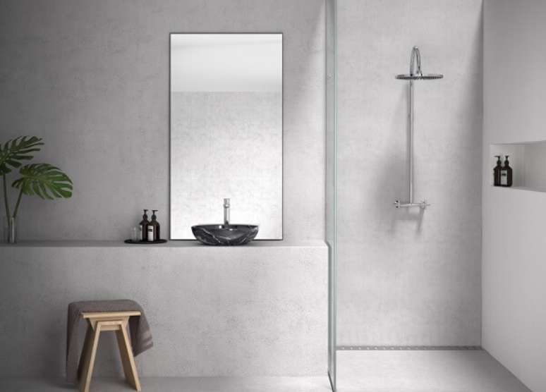 3. Decora&ccedil;&atilde;o moderna com tipos de chuveiro grande &ndash; Foto DECA