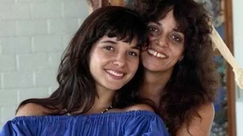 Glória Perez e Daniella Perez, que tinha 22 anos Reprodução Arquivo/Pessoal