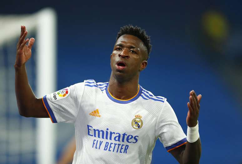 Vinicius Junior em jogo pelo Real Madrid Juan Medina/Reuters