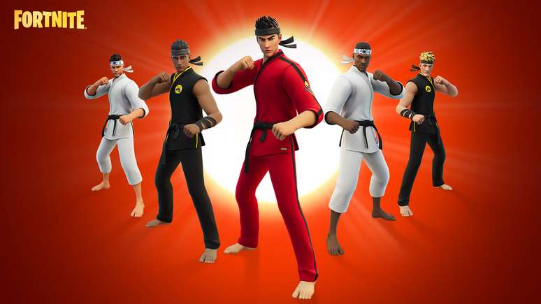 Trajes de Cobra Kai em Fortnite