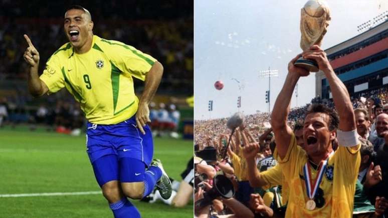 Seleção Brasileira foi campeã do mundo em 2002 e 1994 mesmo não chegando como grande favorita para os torneios (Fotos: Divulgação/CBF)