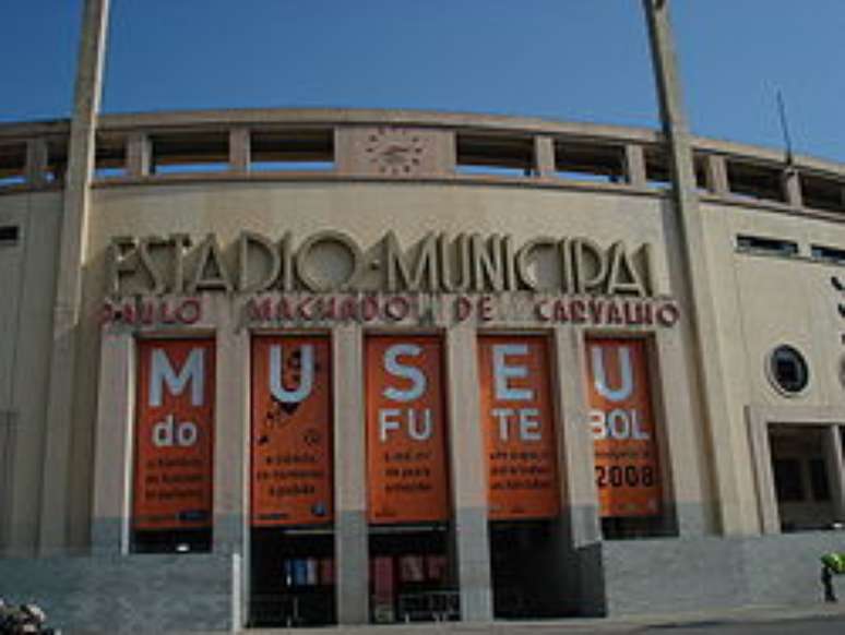 Entrada do Museu do Futebol no estádio do Pacaembu Divulgação