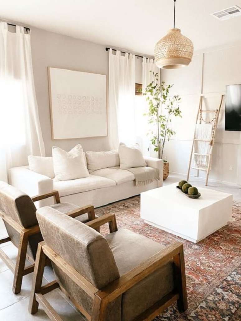 10. Decora&ccedil;&atilde;o para sala de estar com tapete belga &ndash; Foto 702 Interiors