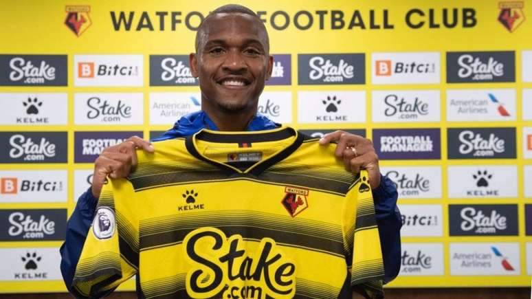 Samir vestirá a camisa 22 no Watford, da Inglaterra (Foto: Divulgação / Watford)