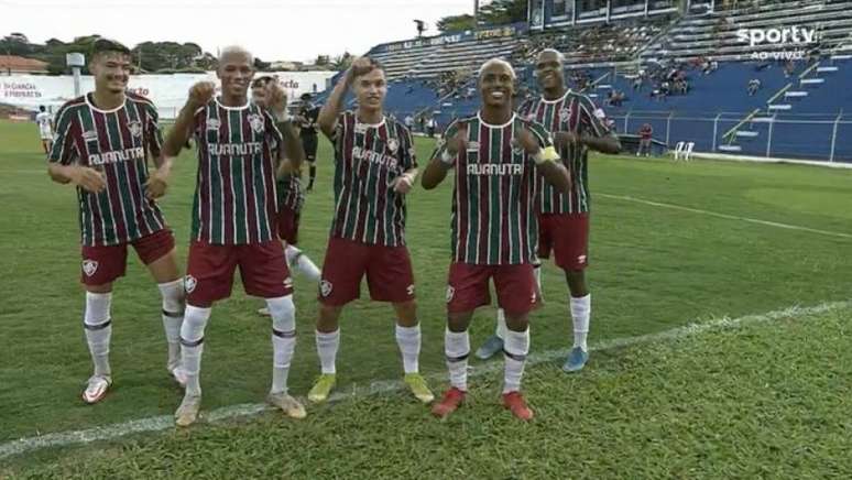 Fluminense venceu a segunda partida na Copinha (Foto: Reprodução)