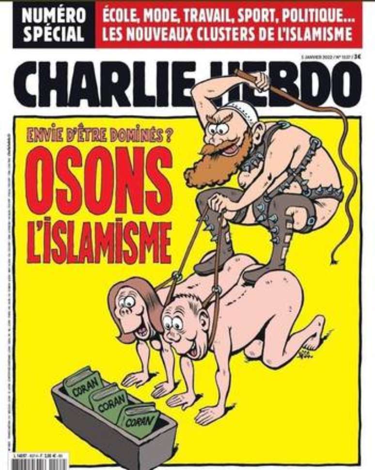 Nova capa do satírico francês Charlie Hebdo