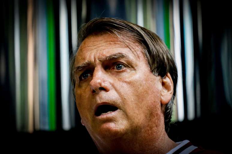 Jair Bolsonaro foi a um churrasco neste sábado Aloísio Maurício/Fotoarena/Estadão Conteúdo