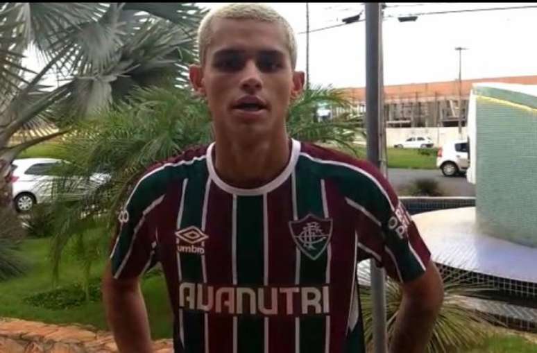 Luan Brito fez dois gols para o Fluminense na vitória da Copinha (Foto: Reprodução)