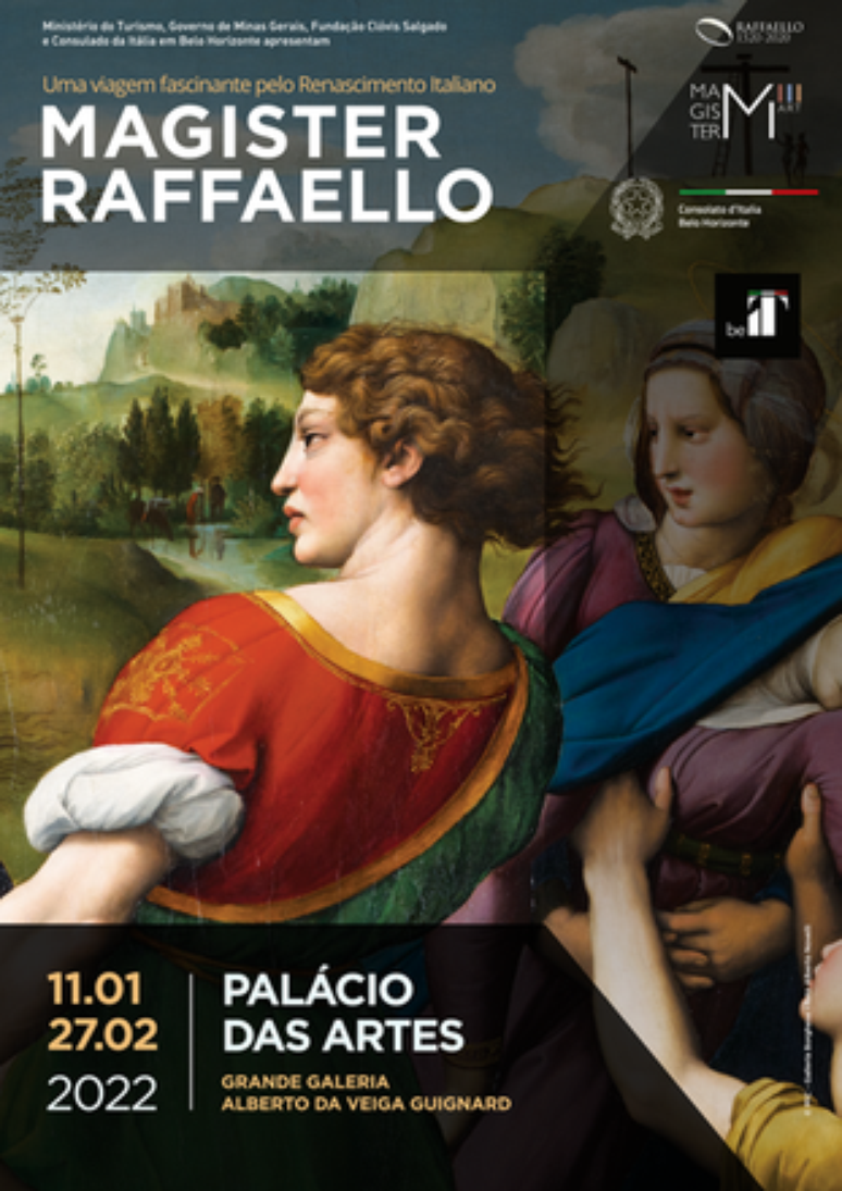 Exposição sobre Rafael ficará em cartaz entre 11 de janeiro e 27 de fevereiro