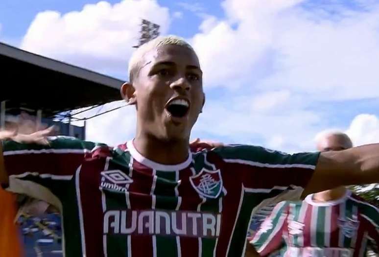 John Kennedy marcou para o Fluminense na Copinha (Foto: Reprodução)