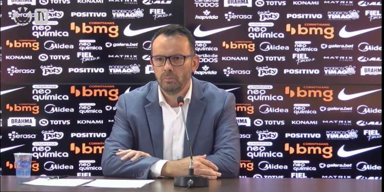 Wesley Melo, diretor financeiro do Corinthians (Foto: Reprodução/Corinthians TV)