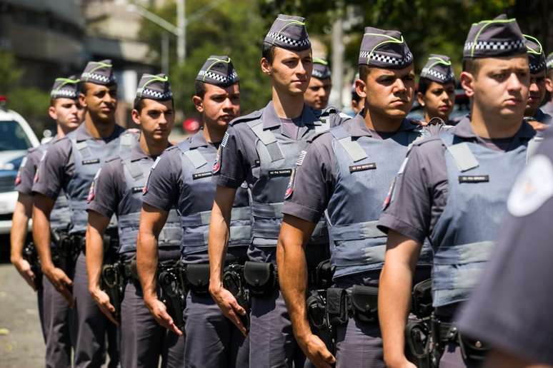 Policiais militares de São Paulo Edson Lopes Jr./Governo do Estado