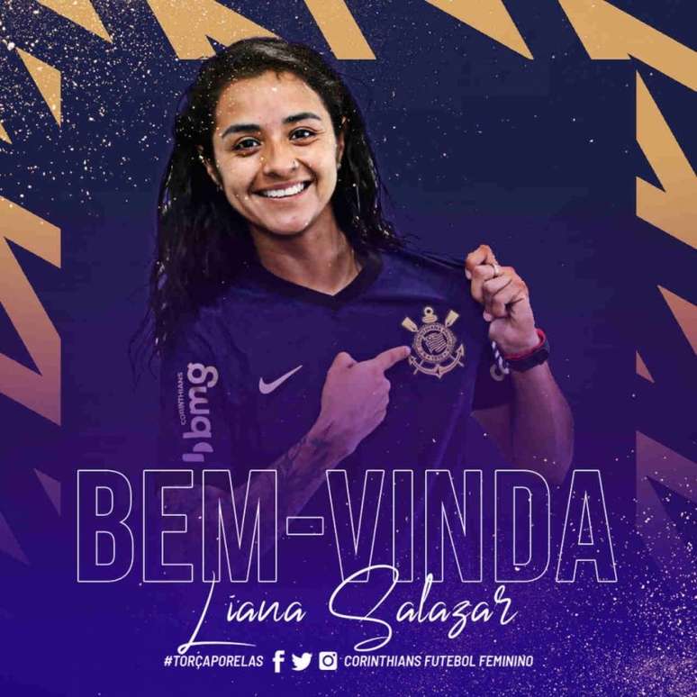 Nova contratada do Timão (Foto: Divulgação/ Twitter Corinthians Futebol Feminino)
