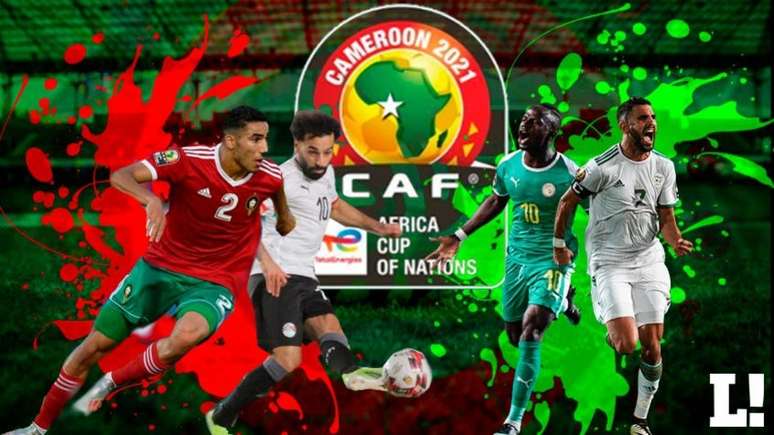 Copa Africana de Nações tem diversos craques espalhados pelo mundo (Arte LANCE!)