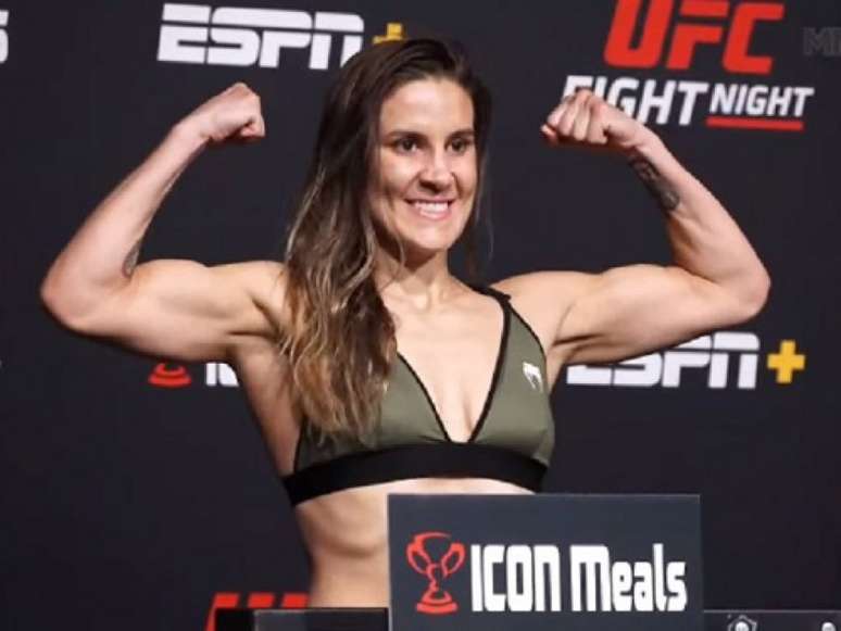 Jennifer Maia será uma das brasileiras em ação no card do UFC Vegas 46 (Foto: Reprodução/MMA Junkie)