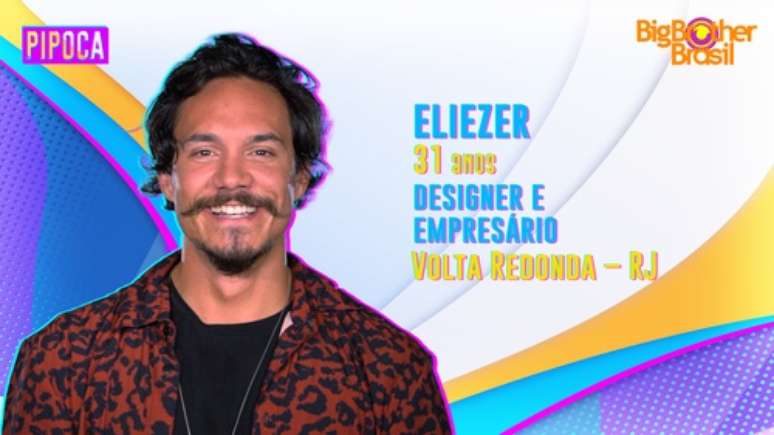 Eliezer. de 31 anos, é integrante da Pipoca do 'BBB22'