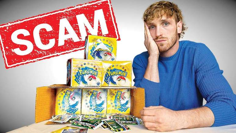 É golpe! Logan Paul perdeu US$ 3,5 milhões com cartas Pokémon falsificadas