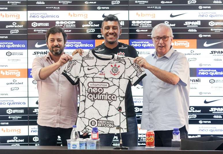 Paulinho é apresentado no Corinthians nesta sexta-feira Rodrigo Coca/Corinthians