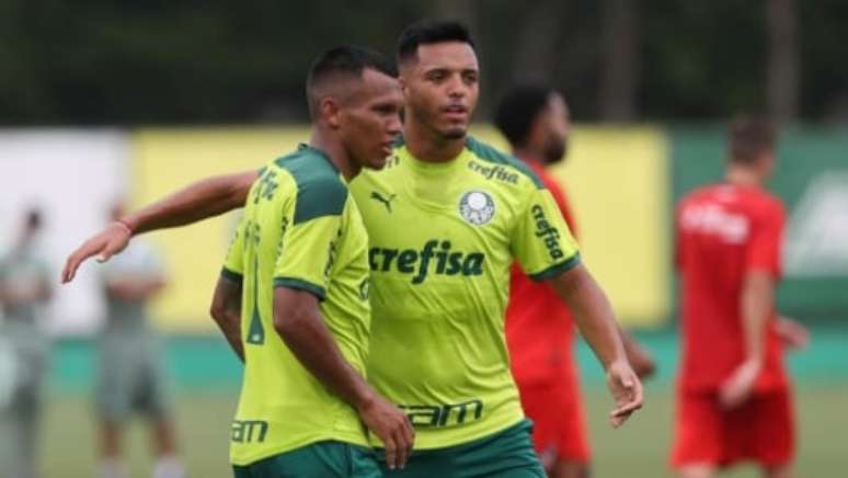 Veron marcou um dos gols do Verdão (Foto: Cesar Greco/Palmeiras)