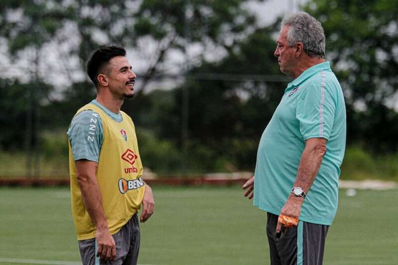 'Em poucos dias de treino, a gente já tem visto essa determinação, disposição', diz Willian (Foto: Lucas Merçon/Fluminense FC)