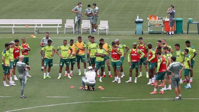 Elenco do Palmeiras terá seu primeiro dia de folga nesta pré-temporada (Foto: Cesar Greco/Palmeiras)