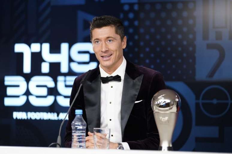 Robert Lewandowski venceu o The Best em 2021 (Foto: Divulgação / Bayern)