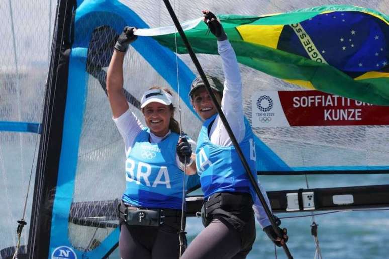 Grael e Kunze ganharam a medalha de ouro na Rio 2016 e Tóquio 2020 (Clive Mason/Getty Images)