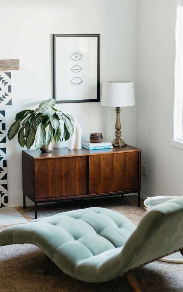 57. Chaise longue verde claro para sala de estar r&uacute;stica &ndash; Foto Moj Enterijer