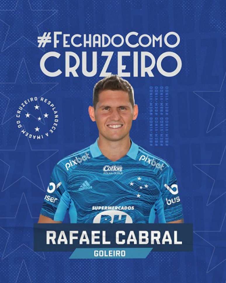 Rafael Cabral volta ao futebol brasileiro após ter trajetória na Europa-(divulgação/cruzeiro)