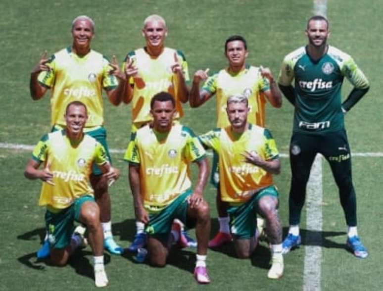 Palmeiras treinou nesta manhã (Foto: Cesar Greco/Palmeiras)
