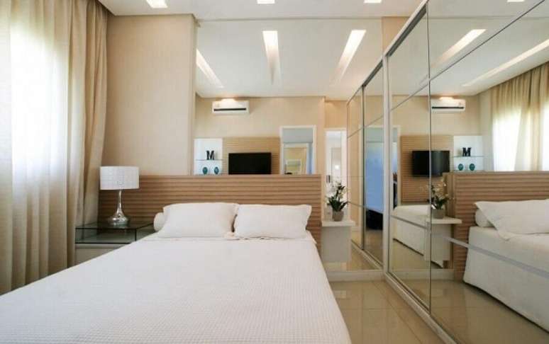 23. Led para quarto de casal planejado &ndash; Foto Ultimas Decora&ccedil;&atilde;o