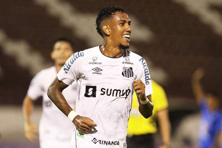 Rwan Seco fez os dois gols do Santos diante do Mirassol (Foto: Pedro Ernesto Guerra Azevedo/Santos FC)