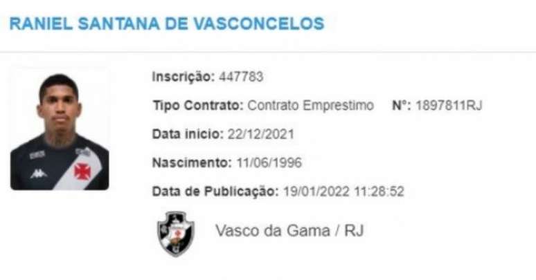 Raniel no BiD da CBF (Reprodução/BID da CBF)