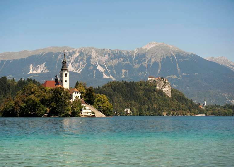 O Lago Bled &eacute; um dos lugares mais visitados na Eslov&ecirc;nia