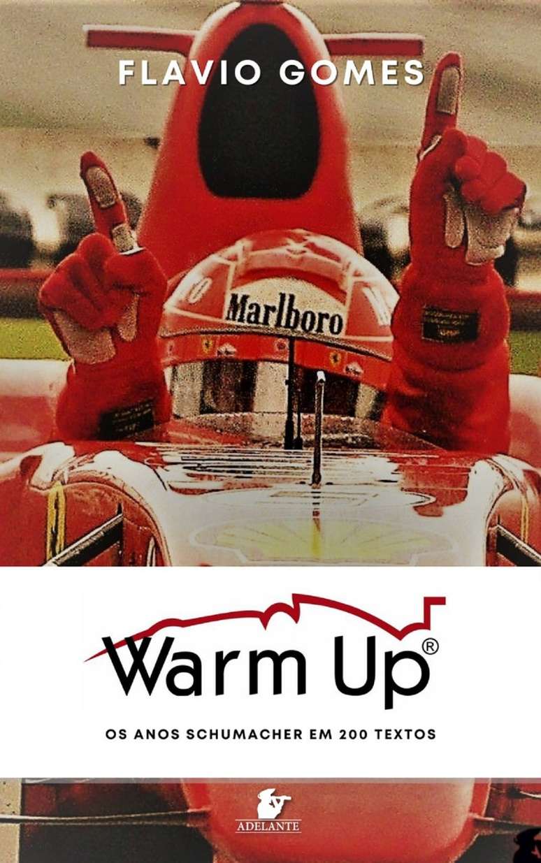 Capa da ‘WARM UP – Os anos Schumacher em 200 textos’ 