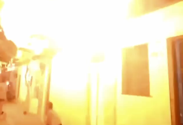 Casa explode enquanto moradores tentavam apagar incêndio na Paraíba
