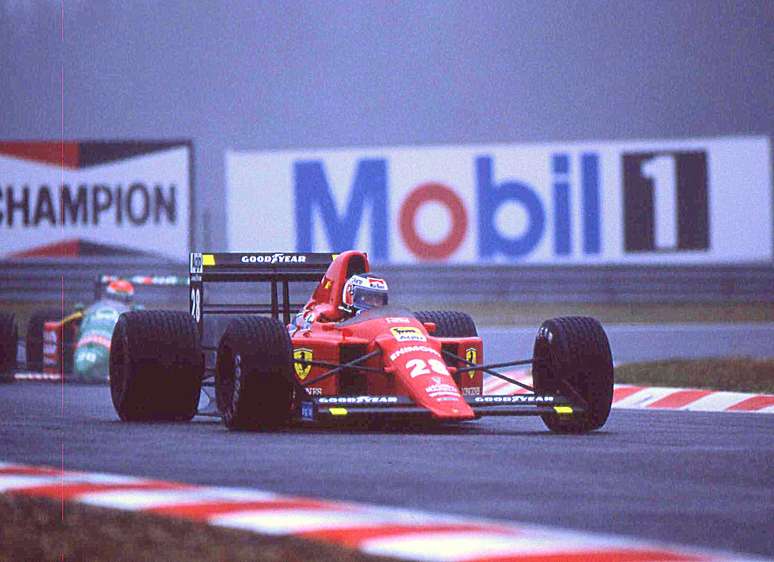 Gerhard Berger com a Ferrari 640 no GP da Bélgica de 1989