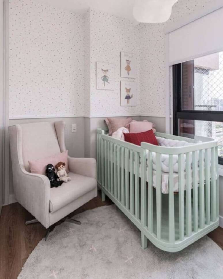 44. Se o m&oacute;vel for colorido opte por uma tranca para ber&ccedil;o neutra. &ndash; Fonte: In Loco