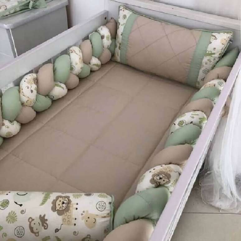 13. A trança para berço decora o quarto de bebe safari. – Fonte: Elo7