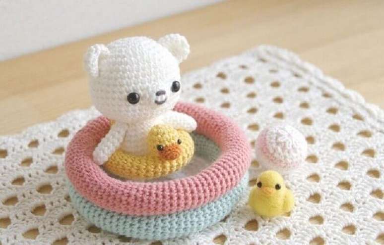 29. Decoração divertida e delicada para quarto de bebê com amigurumi – Foto: Westwing